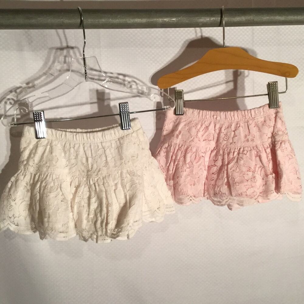 Carters 9m drop waist lace skirts worn once